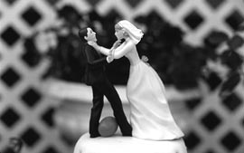 choke the groom ornament