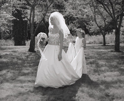 bride in the sun