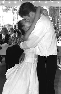 dancing and kissing