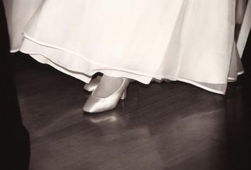 bride's shoes